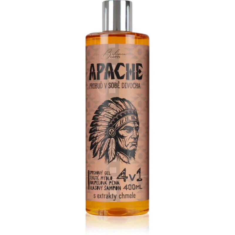 Bohemia Gifts Apache mycí gel 4 v 1 pro muže 400 ml