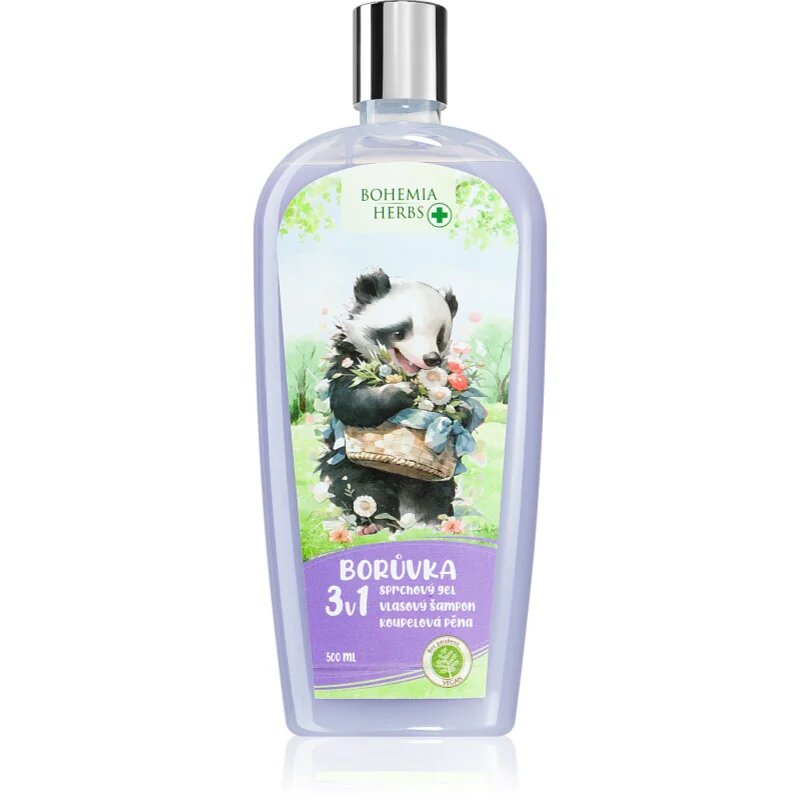 Bohemia Gifts Bohemia Herbs Borůvka bublinková koupel a mycí gel pro děti 500 ml
