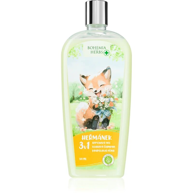 Bohemia Gifts Bohemia Herbs Heřmánek bublinková koupel a mycí gel pro děti 500 ml