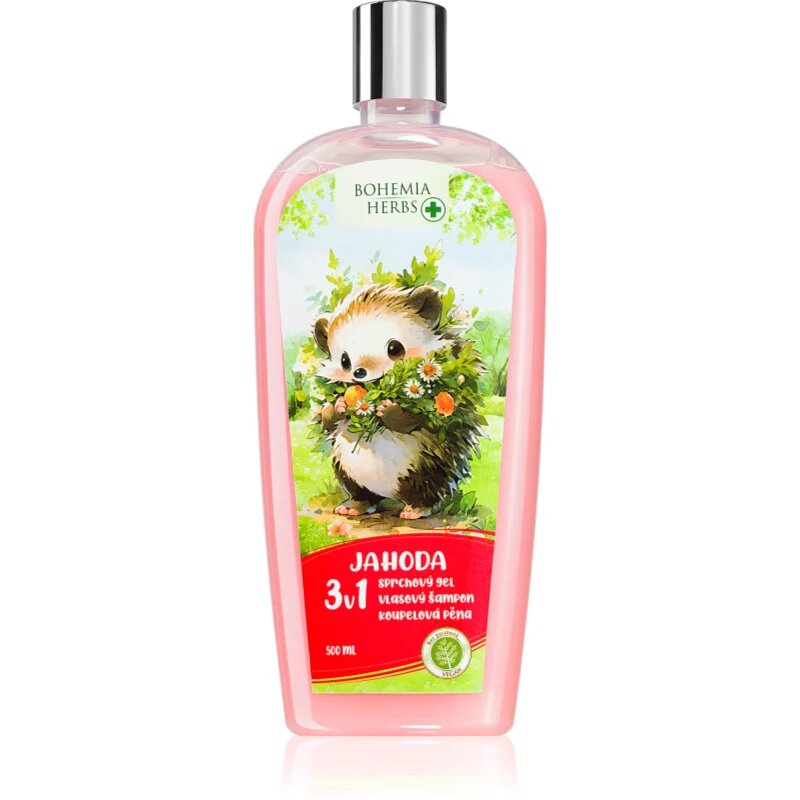 Bohemia Gifts Bohemia Herbs Jahoda bublinková koupel a mycí gel 500 ml