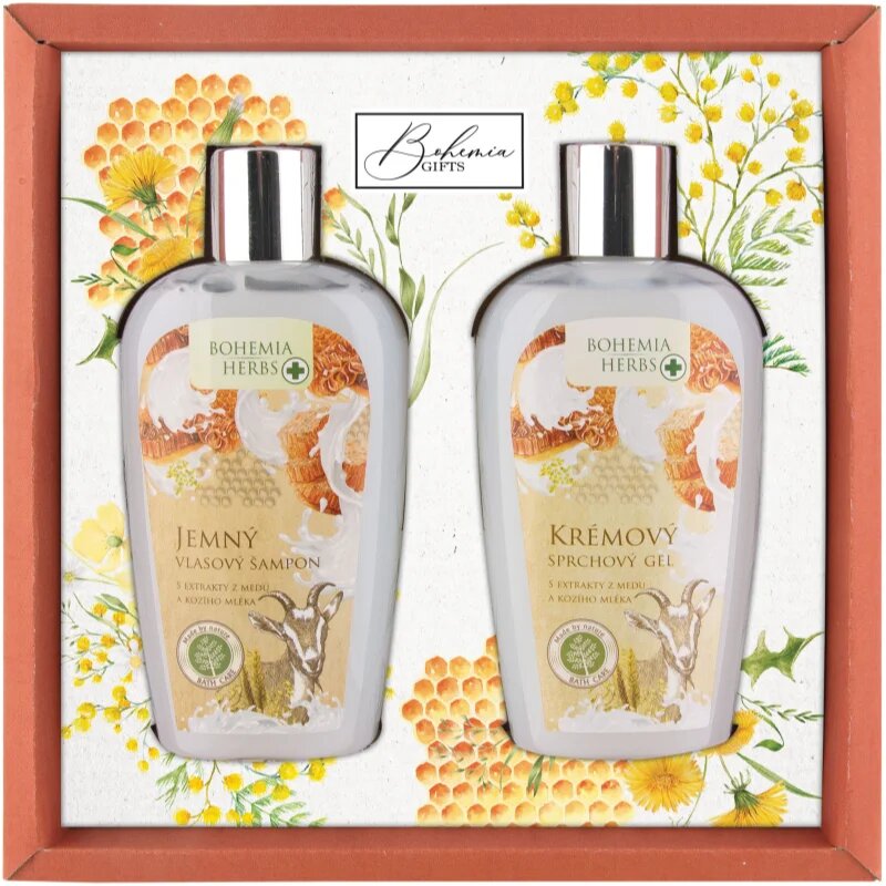 Bohemia Gifts Bohemia Herbs Med a Kozí Mléko dárková sada