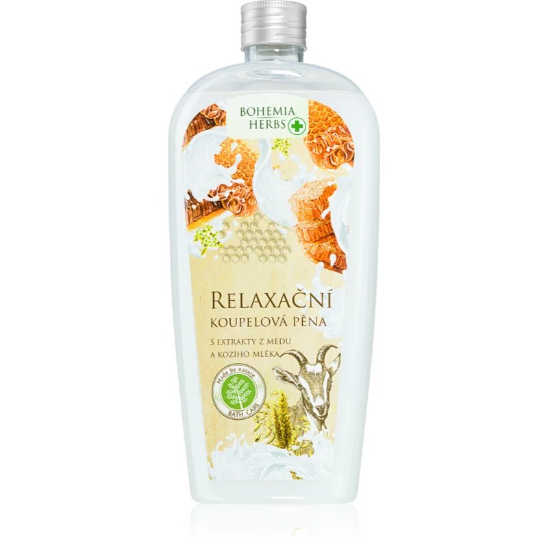 Bohemia Gifts Bohemia Herbs Med a Kozí Mléko koupelová pěna 500 ml