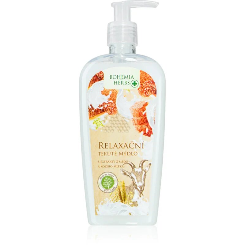 Bohemia Gifts Bohemia Herbs Med a Kozí Mléko tekuté mýdlo 300 ml