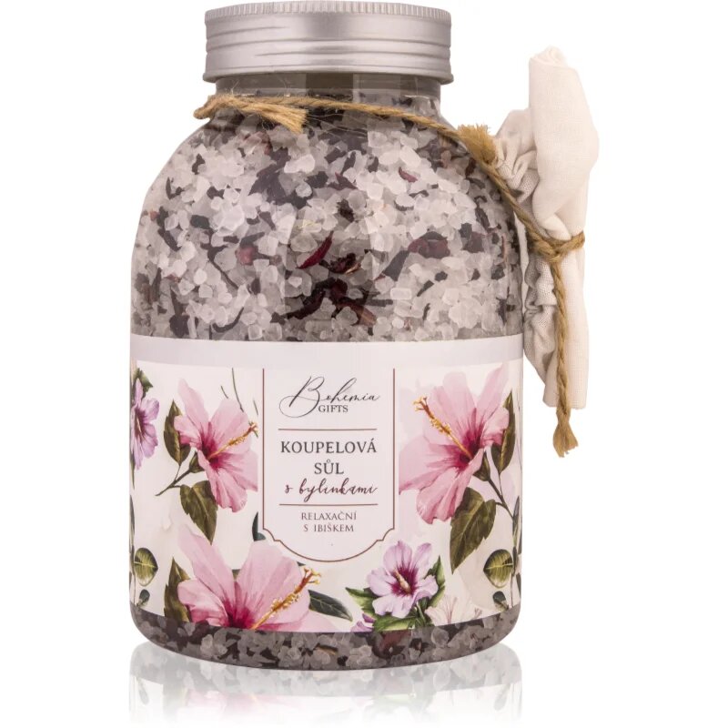 Bohemia Gifts Bohemia Natur relaxační koupelová sůl s ibiškem 1200 g