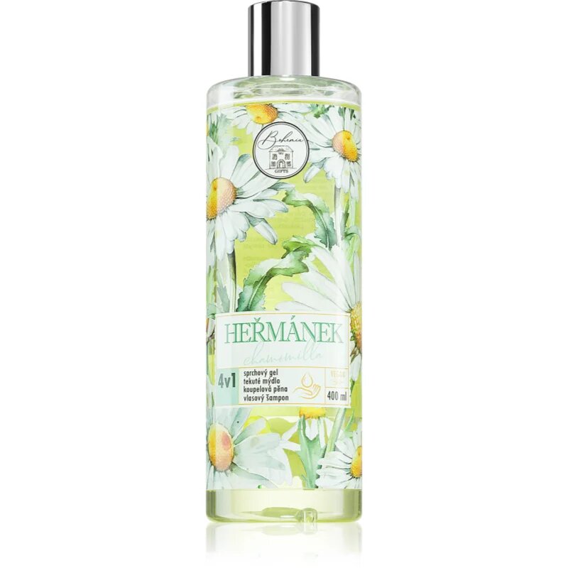 Bohemia Gifts Heřmánek mycí gel na tělo a vlasy 4 v 1 400 ml