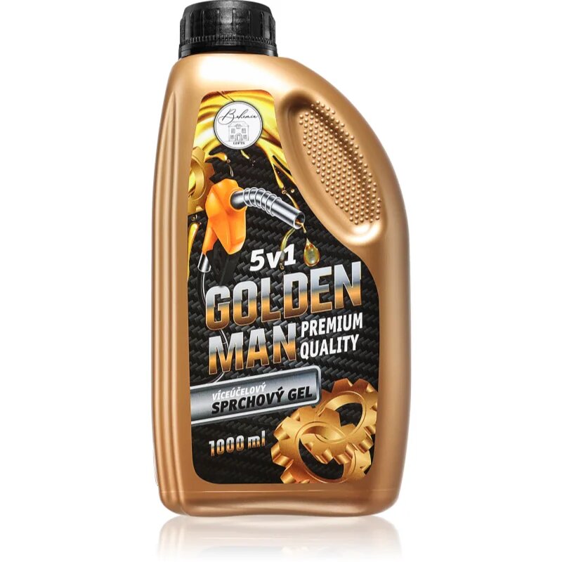 Bohemia Gifts Industrial Golden Man sprchový gel pro muže 5 v 1 1000 ml