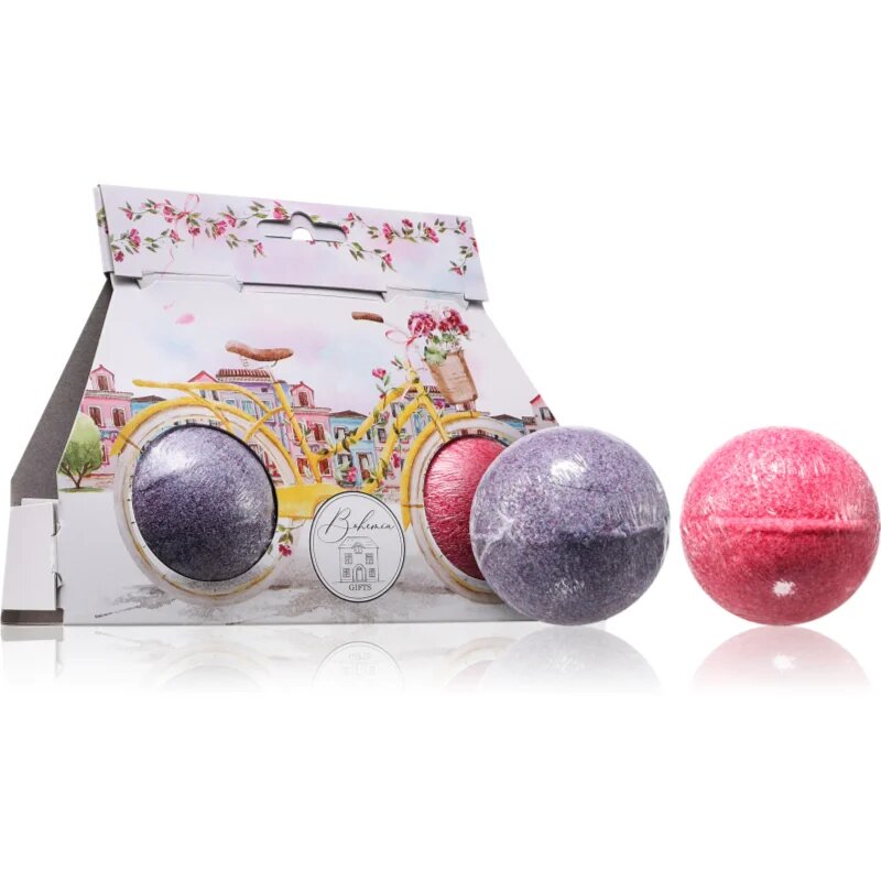 Bohemia Gifts Jedem Bomby Rozjeď to šumivá koule do koupele vůně Lavender + Rosehip & Rose 2x110 g