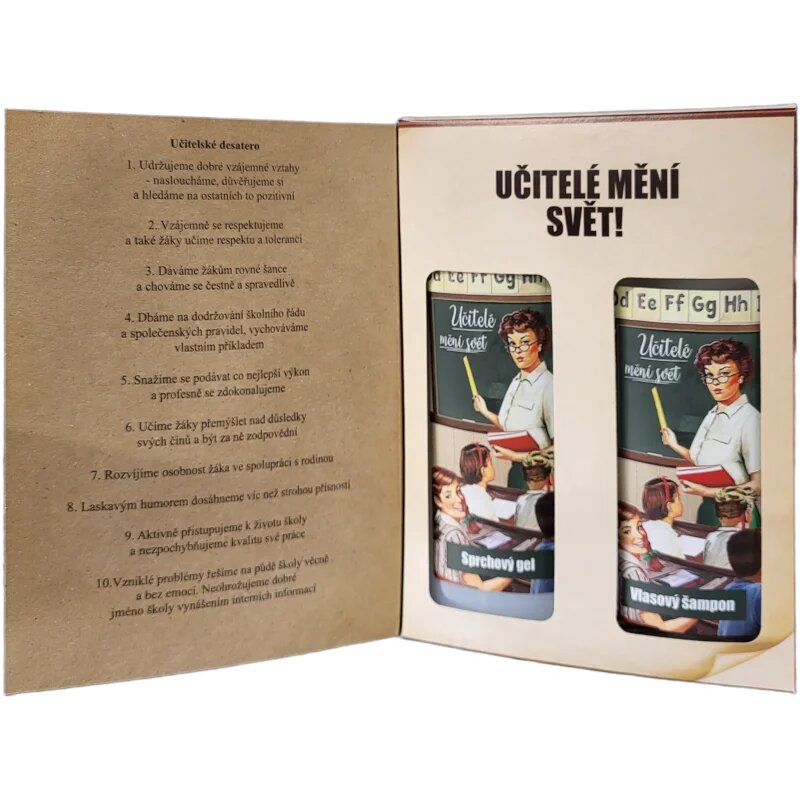 Bohemia Gifts Kniha Učitelé Mění Svět dárková sada