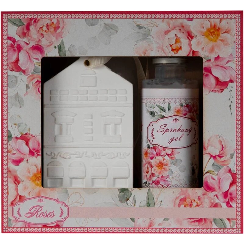 Bohemia Gifts Růže dárková sada sprchový gel a aroma domeček 50 ml