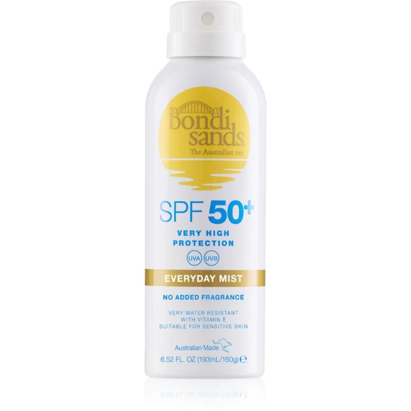 Bondi Sands SPF 50+ Everyday Mist voděodolný sprej na opalování SPF 50+ 160 g