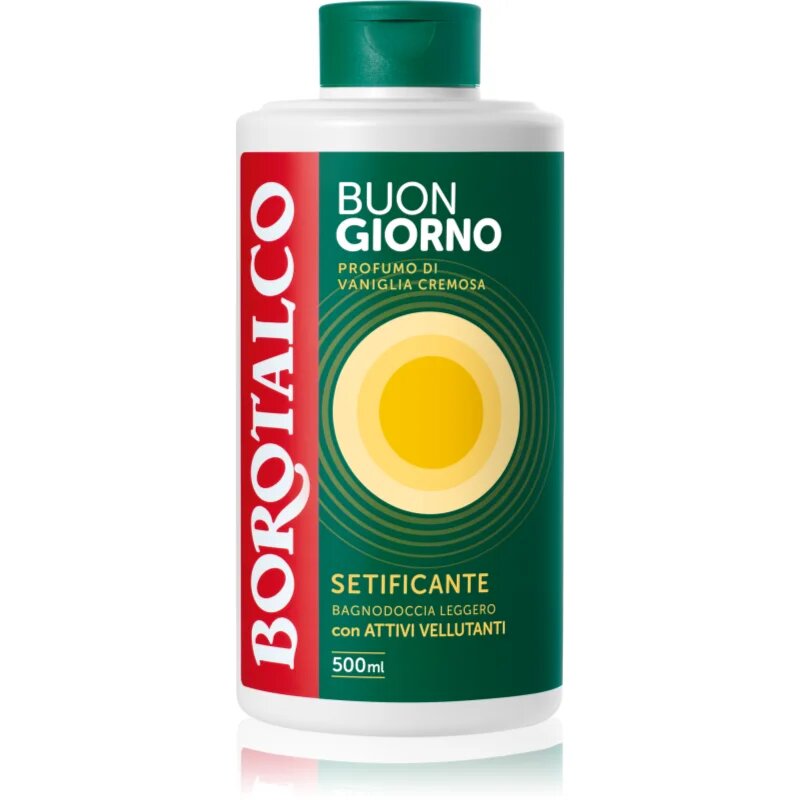 Borotalco Good Morning Silky jemný sprchový gel vůně Creamy Vanilla 500 ml