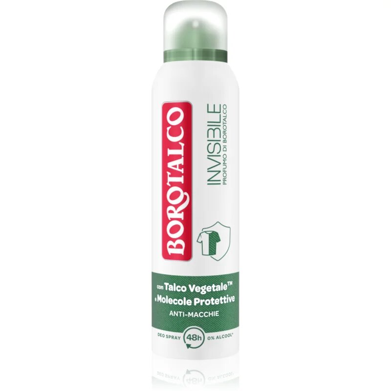 Borotalco Invisible Original deodorant ve spreji proti bílým a žlutým skvrnám 150 ml