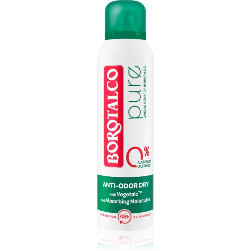 Borotalco Pure Original deodorant ve spreji bez obsahu hliníku 150 ml