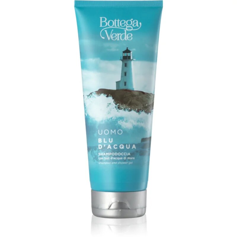 Bottega Verde Blu d´Acqua sprchový gel a šampon 2 v 1 s mořskou solí 200 ml