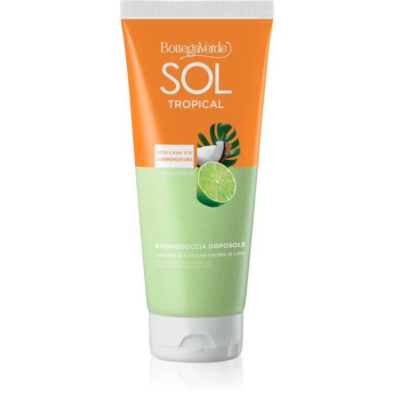 Bottega Verde Sol Cocco Lime sprchový a koupelový gel po opalování 200 ml