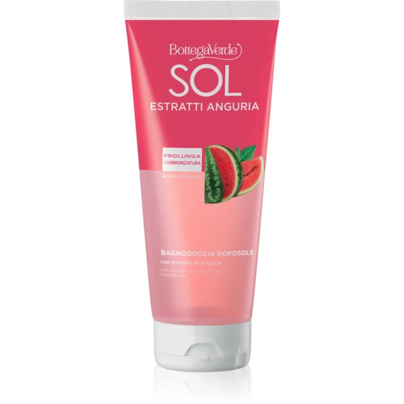 Bottega Verde Sol Estratti zklidňující koupelový a sprchový gel na prodloužení opálení 200 ml