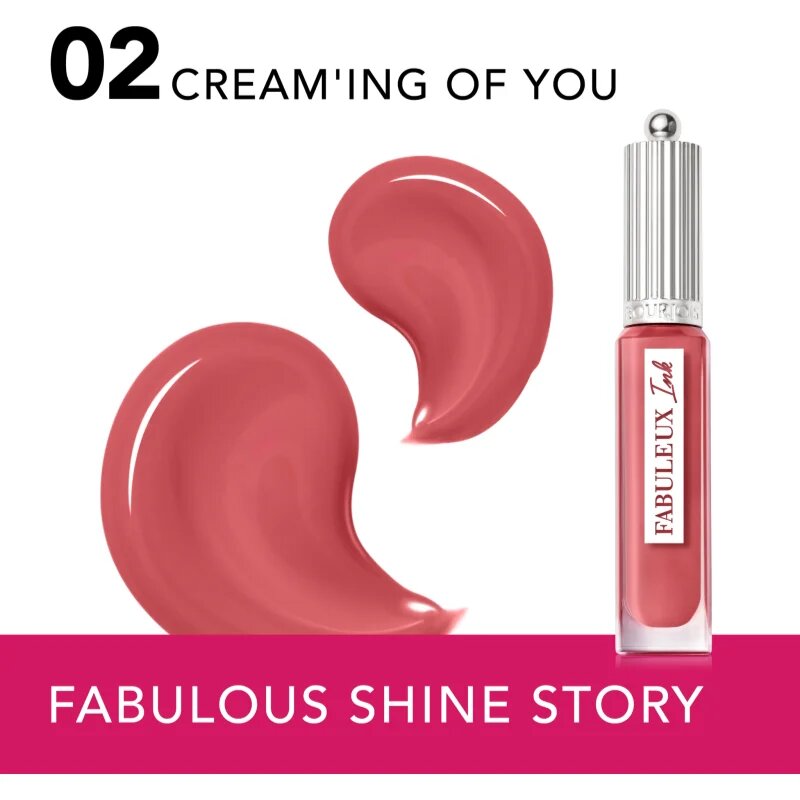 Bourjois Fabuleux Ink tekutá rtěnka odstín 02 Cream´ing Of You 3.5 ml