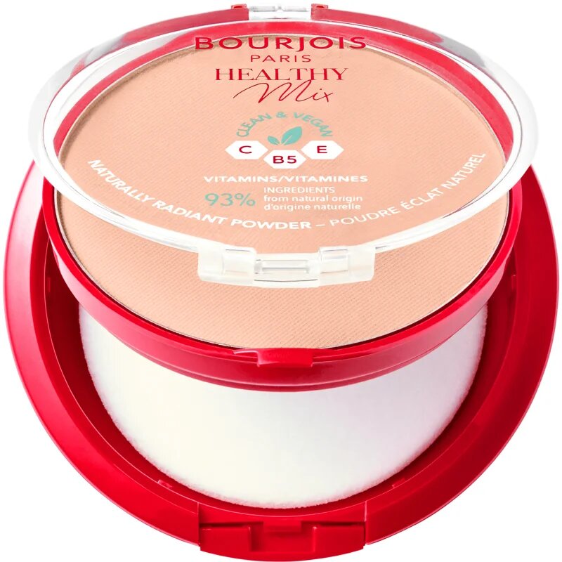 Bourjois Healthy Mix matující pudr pro zářivý vzhled pleti odstín 03 Rose Beige 10 g