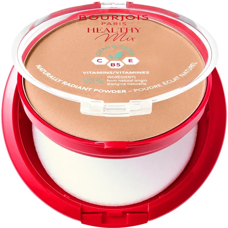 Bourjois Healthy Mix matující pudr pro zářivý vzhled pleti odstín 05 Sand 10 g