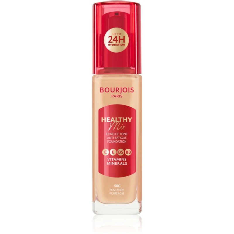 Bourjois Healthy Mix rozjasňující hydratační make-up 24h odstín 50C Rose Ivory 30 ml