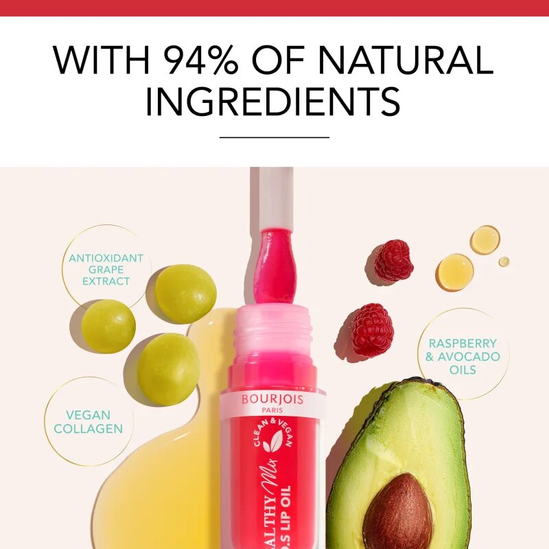 Bourjois Healthy Mix S.O.S Lip Oil olej na rty s hydratačním účinkem odstín 01 Douceur de Rose 45 ml
