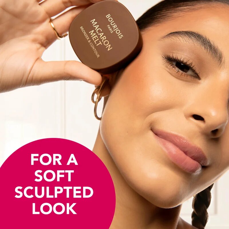 Bourjois Macaron Melt Bronzer & Contour bronzer a konturovací pudr 2 v 1 odstín 04 Espresso Latte 5 g