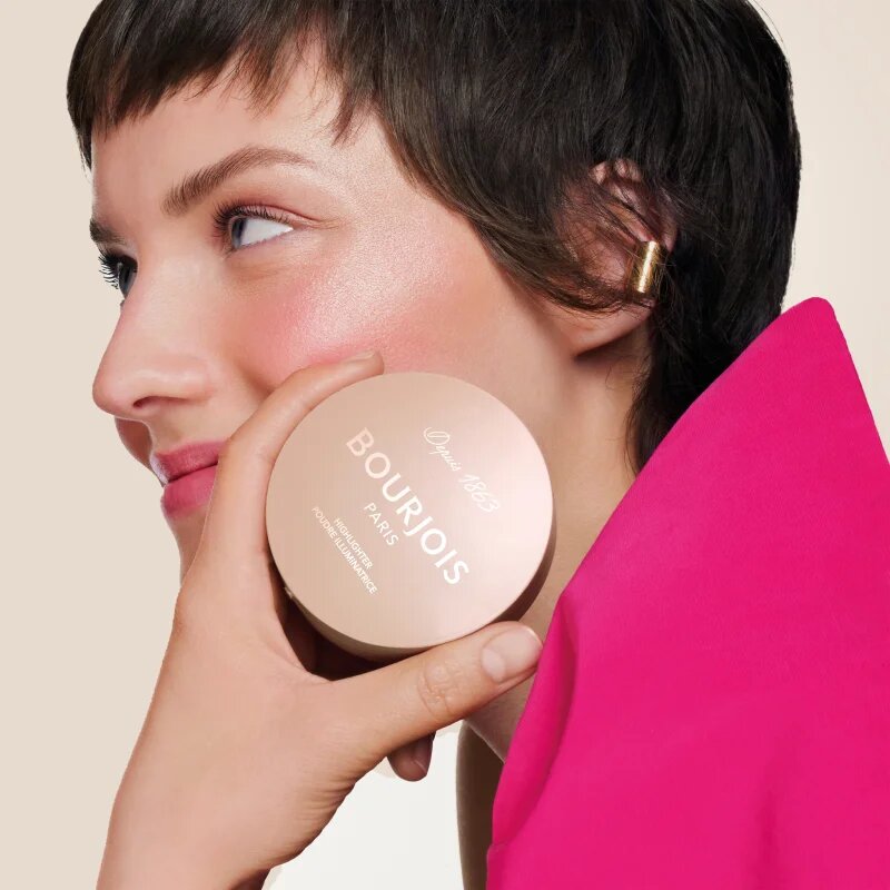 Bourjois Maxi Round Pot Highlighter rozjasňovač odstín 003 Champagne 7 g