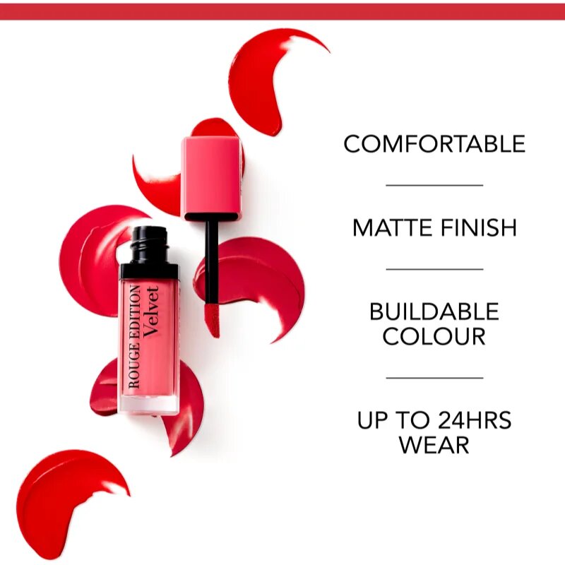 Bourjois Rouge Edition Velvet tekutá rtěnka s matným efektem odstín 05 OLé Flamingo! 7.7 ml