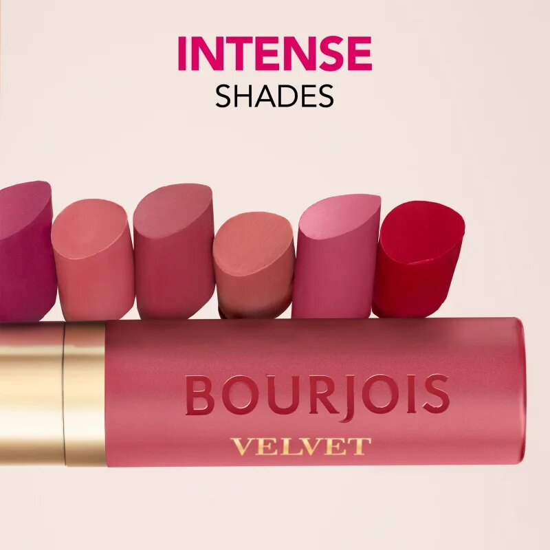 Bourjois Rouge Velvet The Lipstick dlouhotrvající rtěnka s matným efektem odstín 45 Mauv Ringue 2.4 g