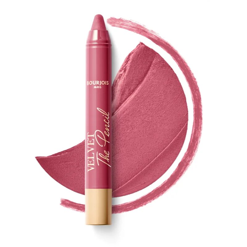 Bourjois Velvet the Pencil rtěnka v tužce s matným efektem odstín 02 Amou-Rose 18 g