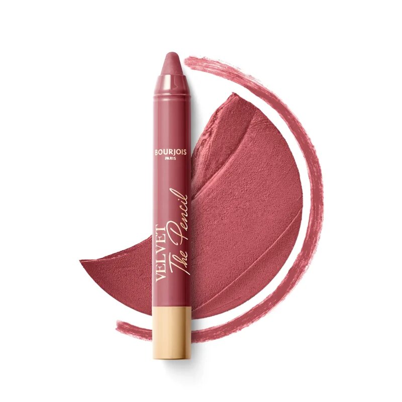 Bourjois Velvet the Pencil rtěnka v tužce s matným efektem odstín 03 In Mauve Again 18 g