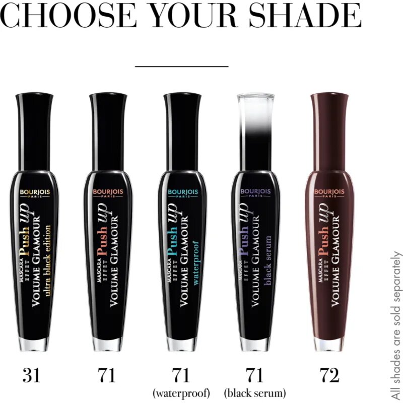 Bourjois Volume Glamour řasenka pro objem a natočení řas odstín 31 Ultra Black 7 ml