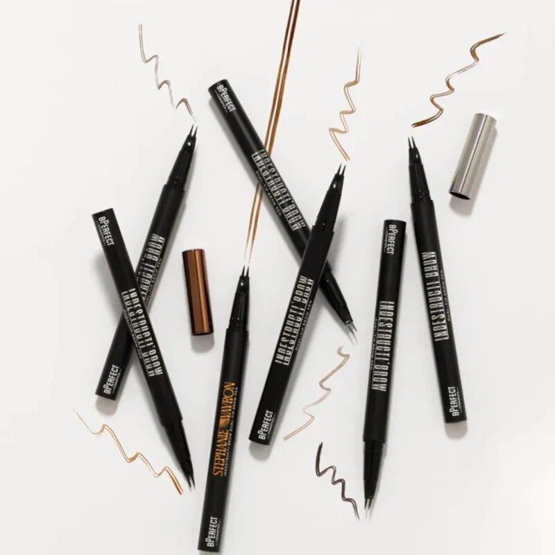 BPerfect Indestructi'Brow Dual-tip Brow Pen oboustranná tužka na obočí odstín Charcoal 1 g