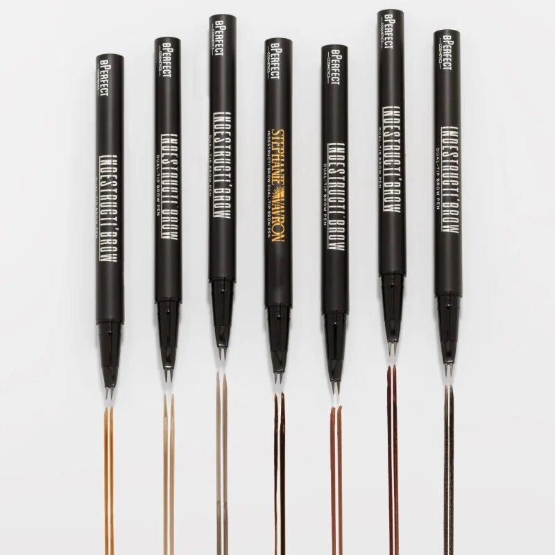 BPerfect Indestructi'Brow Dual-tip Brow Pen oboustranná tužka na obočí odstín Charcoal 1 g