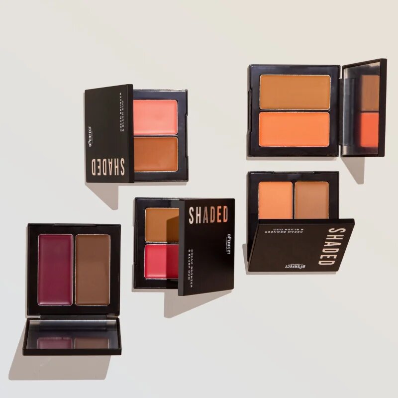 BPerfect Shaded Cream Bronzer & Blush Duo bronzer a tvářenka odstín 05 Deep 7 g