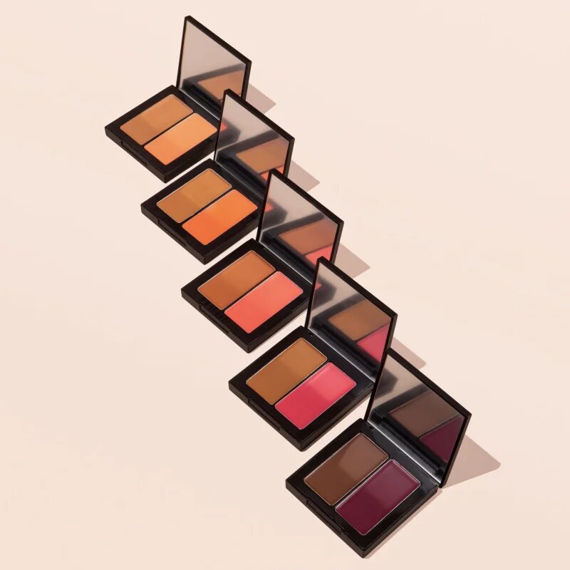 BPerfect Shaded Cream Bronzer & Blush Duo bronzer a tvářenka odstín 05 Deep 7 g