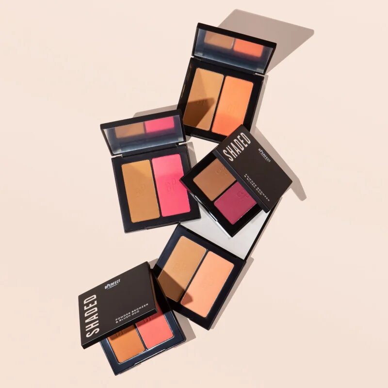 BPerfect Shaded Powder Bronzer & Blush Duo bronzer a tvářenka odstín 01 Light 7 g
