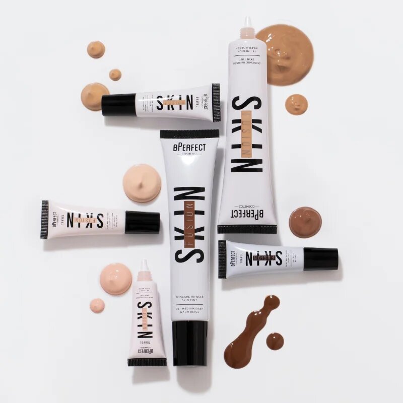 BPerfect Skin Fusion Travel mini tónovací krém cestovní balení odstín medium neutral golden 10 ml
