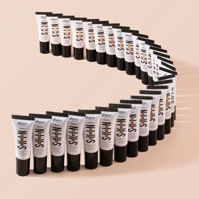 BPerfect Skin Fusion Travel mini tónovací krém cestovní balení odstín medium neutral golden 10 ml