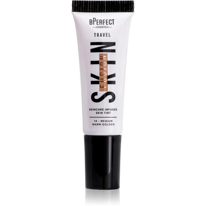 BPerfect Skin Fusion Travel mini tónovací krém cestovní balení odstín medium warm golden 10 ml