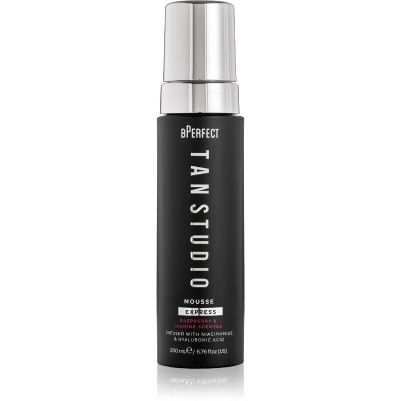 BPerfect Tan Studio Mousse Express samoopalovací pěna s vůní Raspberry & Jasmine 200 ml
