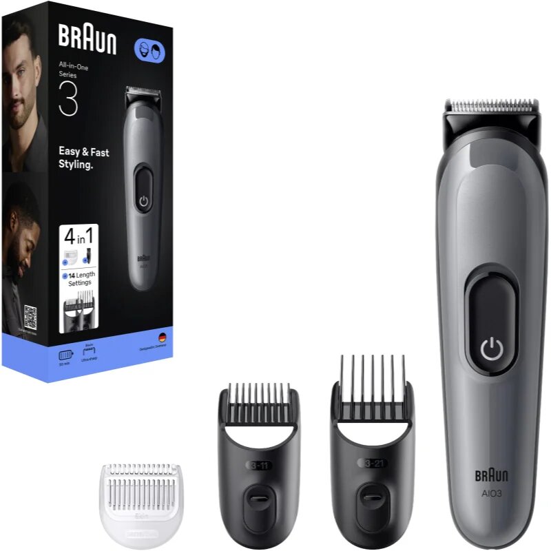 Braun All-In-One Series 3 AIO3500 sada na úpravu vlasů a vousů 4 v 1 1 ks