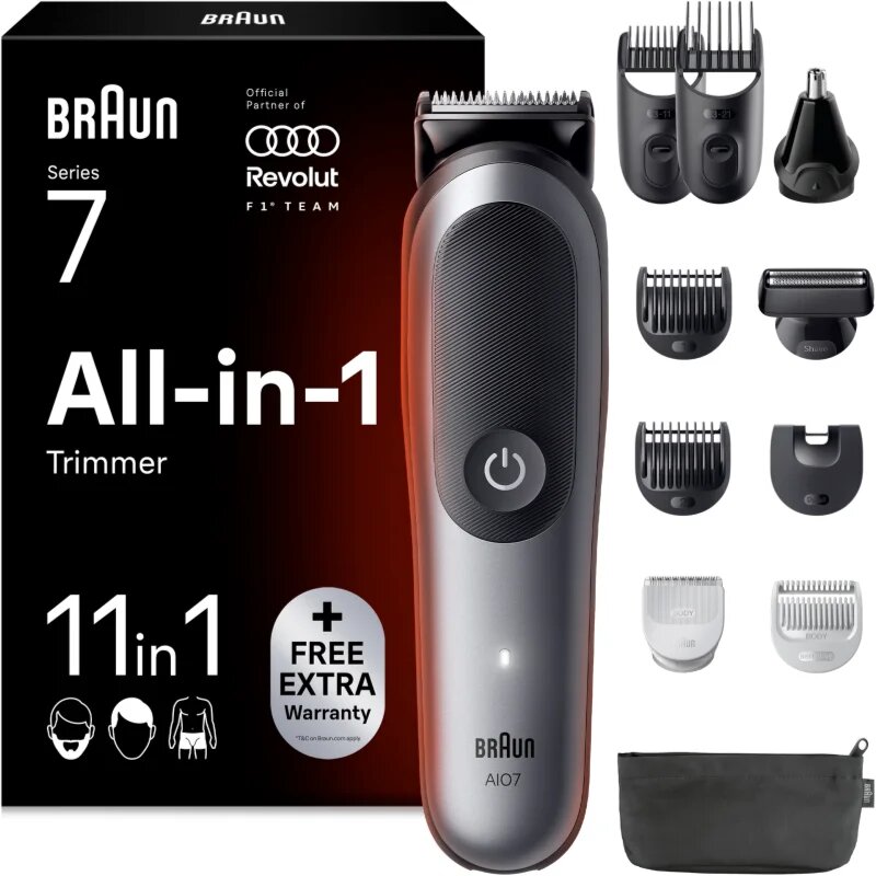 Braun All-In-One Series 7 AIO7540 F1 sada pro péči o vlasy vousy a tělo 11v1 1 ks