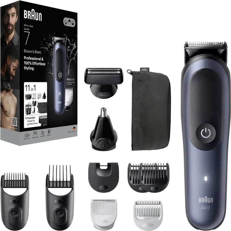 Braun All-In-One Series 7 AIO7540 sada pro péči o vlasy vousy a tělo 11v1 1 ks