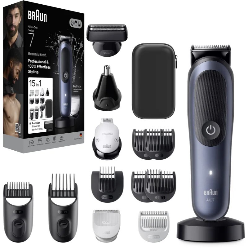 Braun All-In-One Series 7 AIO7580 sada pro péči o vlasy vousy a tělo 15v1 1 ks