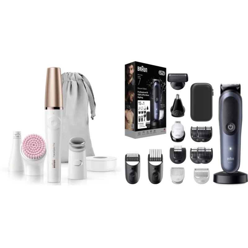 Braun Face SE912 & All-In-One Series 7 sada na pleť vlasy a vousy