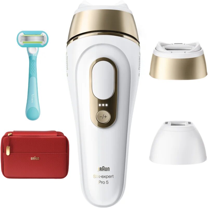 Braun IPL Silk·expert Pro 5 PL5221 chytré IPL zařízení pro odstranění chloupků na tělo tvář oblast bikin a podpaží 1 ks