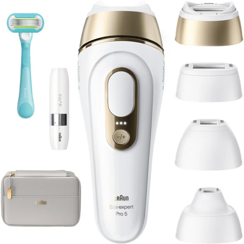 Braun IPL Silk·expert Pro 5 PL5412 chytré IPL zařízení pro odstranění chloupků na tělo tvář oblast bikin a podpaží 1 ks