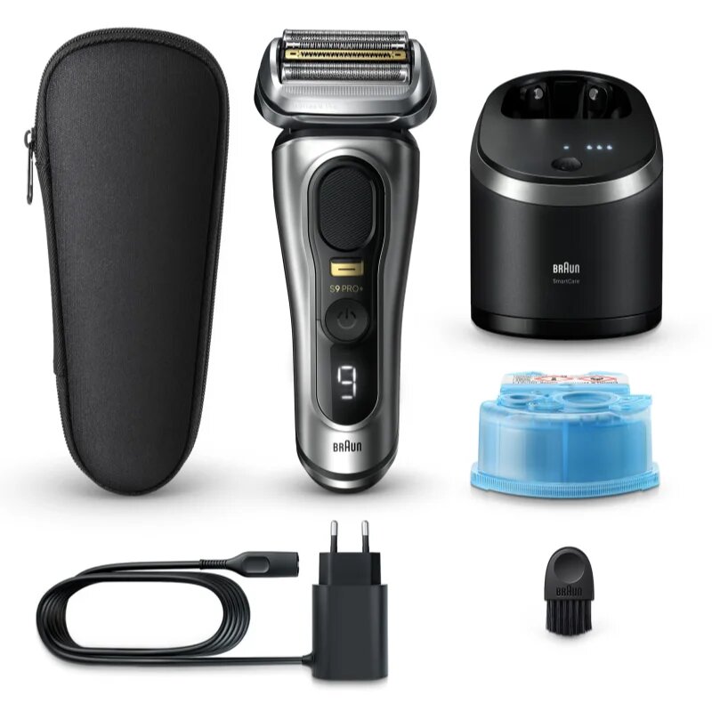 Braun Series 9 PRO+ 9567cc elektrický holicí strojek s čisticí a nabíjecí stanicí Silver 1 ks