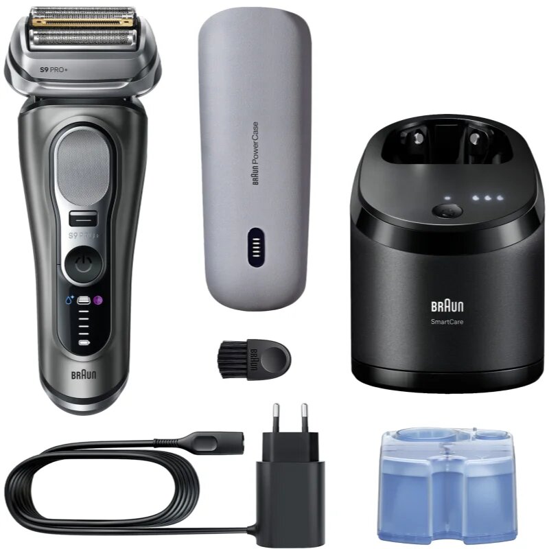 Braun Series 9 PRO+ 9675cc elektrický holicí strojek s čisticí a nabíjecí stanicí Black 1 ks